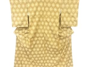 花模様織り出し米沢紬着物アンサンブル